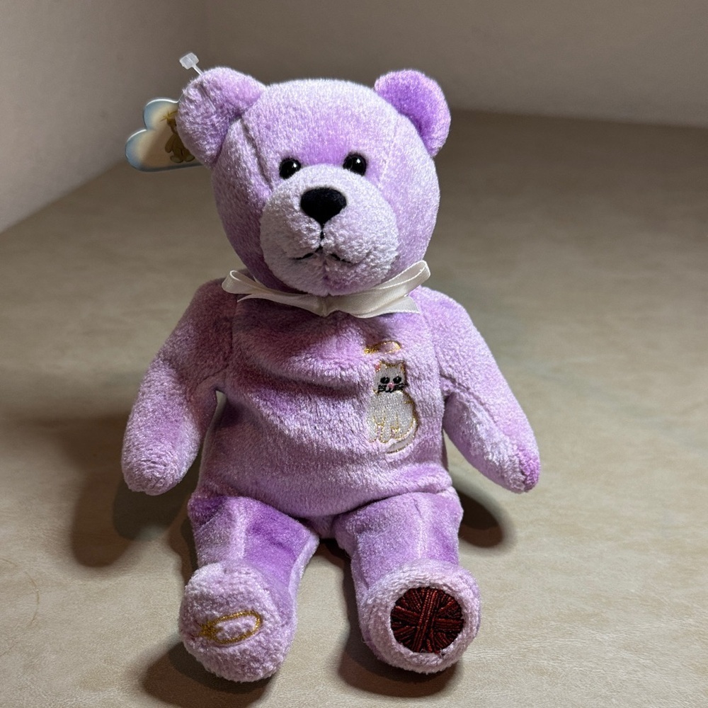Holy Bible - Our Pets - Purple Plush Teddy Bear